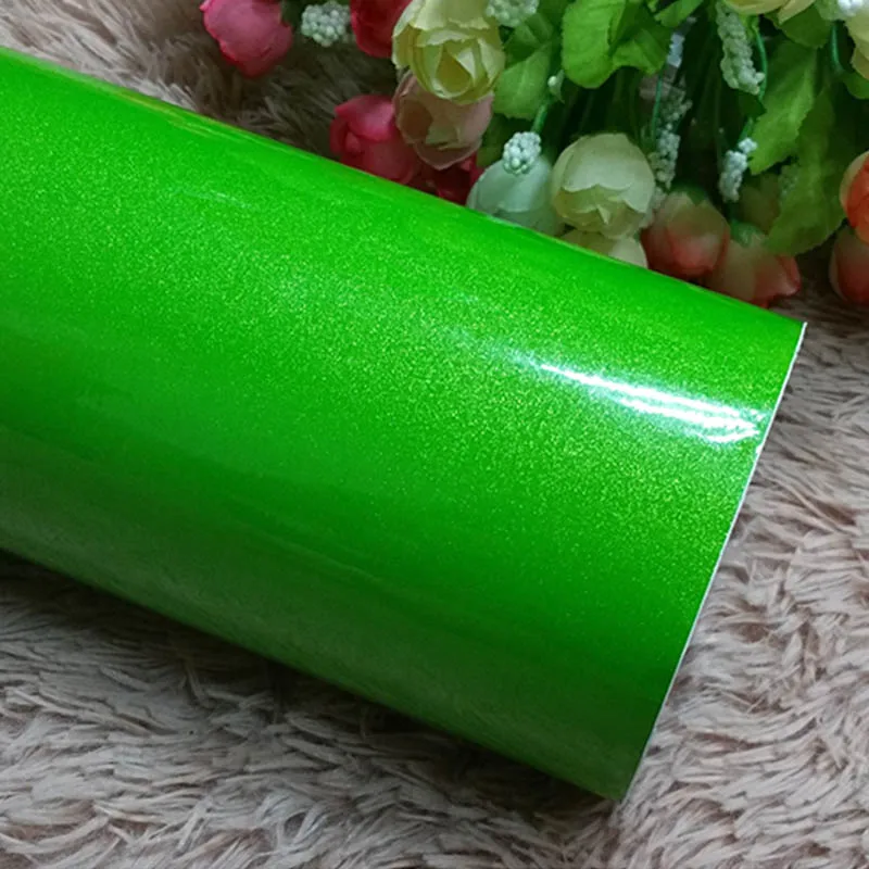 Fruit green Черная глянцевая Наклейка на стену, одноцветные самоклеящиеся обои, ПВХ, для шкафа, рабочего стола, Papel De Parede, мебель, сделай сам, декоративная пленка - Цвет: Fruit green
