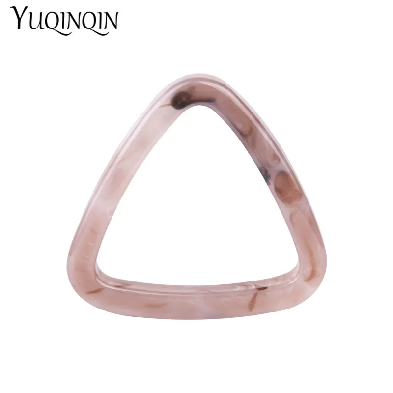 Trendy Fashion Resin Cuff Women Bracelet and Bangles Indian Mix Color Acrylic Triangle Geometric Bangle For Girl Elegant Jewelry | Украшения
