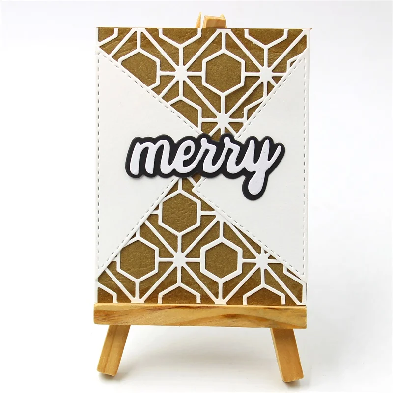 YPP CRAFT 2018 Merry мира яркие тени слова Рождество металлический трафарет Трафареты для