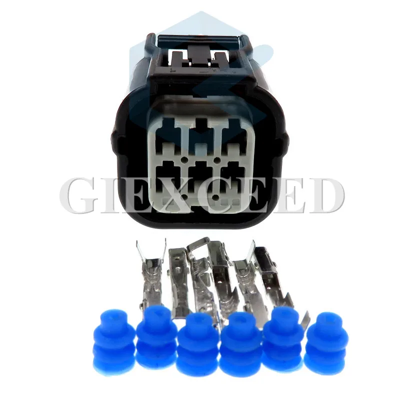 

2 Sets 6 Pin 6189-7040 Oxygen Sensor Plug Waterproof Socket For Honda Accord Fit Crosstour