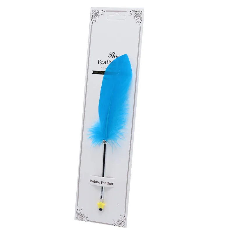 10 pcs sky blue 10 шт. Красивая перьевая Шариковая ручка для письма для школьных принадлежностей канцелярские дешевые товары милые Kawaii Ручки канцелярские товары - Цвет: 10 pcs sky blue