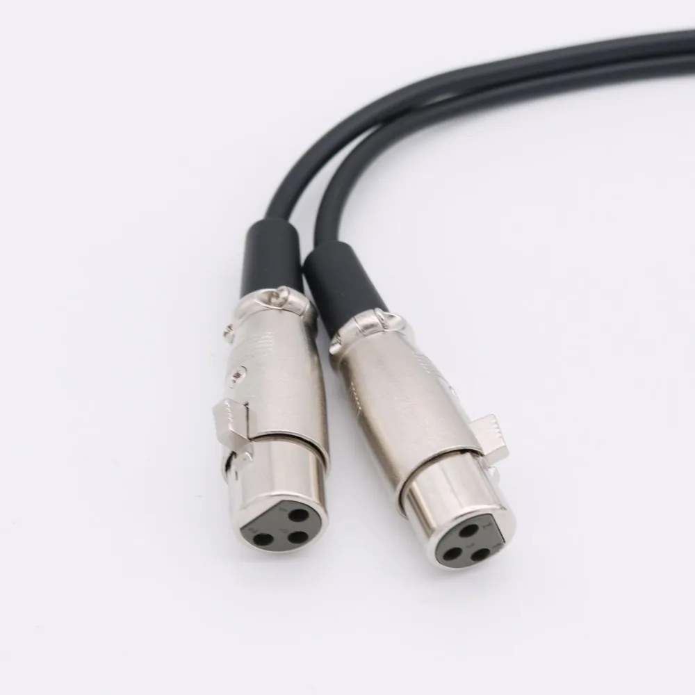 1 шт. 5Ft 2 XLR Female to RCA Male Phono Plug Dual Mixer Stereo Pro аудио кабель 5 м | Электроника