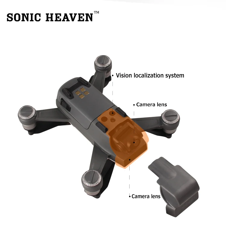 One-Piece Integrated PC Camera Lens Front 3D Sensor Screen Gimbal Cover Case for DJI Spark RC Mini Drone Quadcopter Accessories |