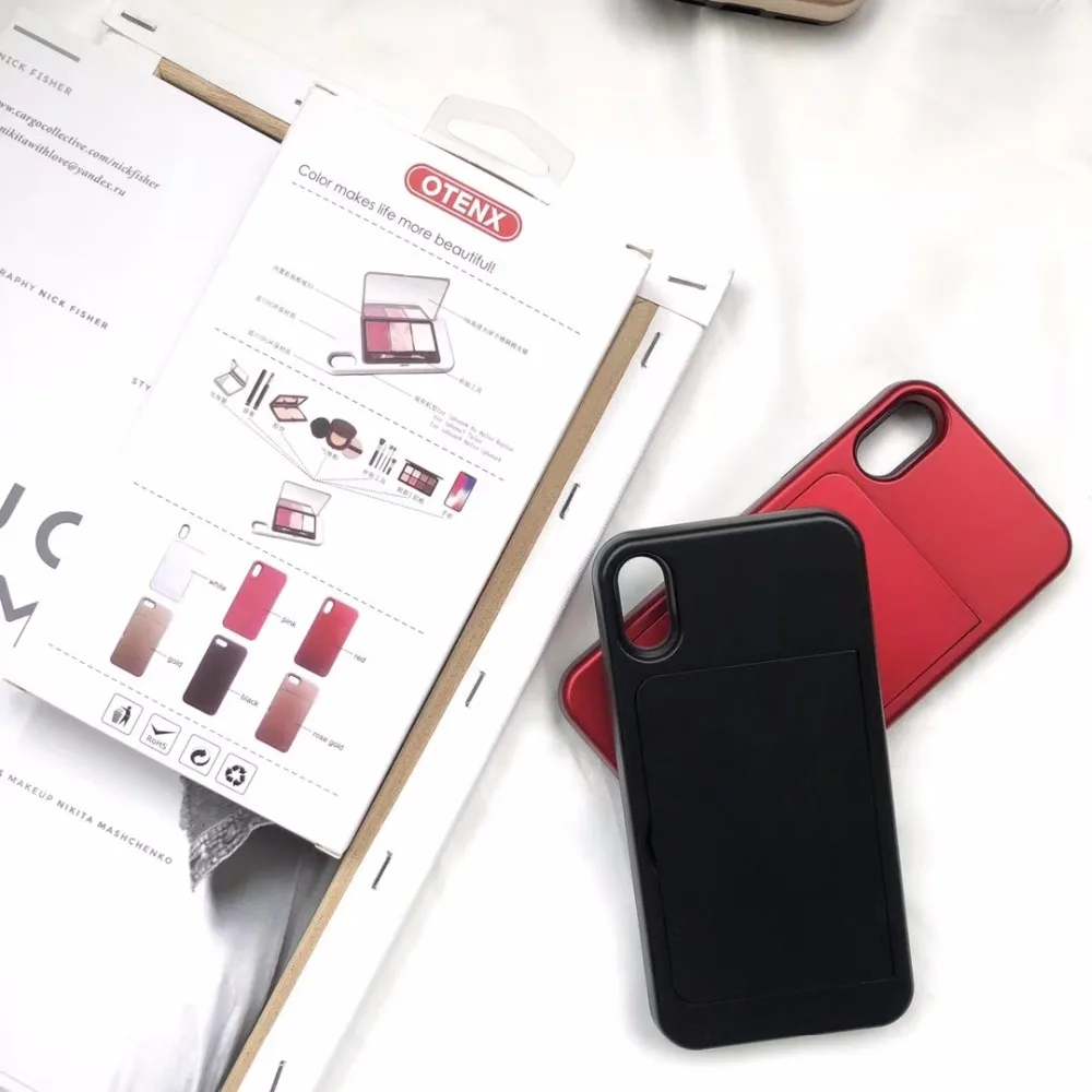 Реальный макияж и полный посылка защиты чехол для iPhone X 7 8 6 S плюс Чехол XS |