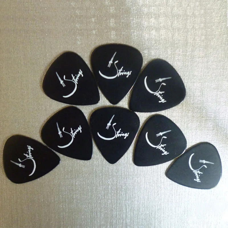 

1000pcs Guitar Picks Bulk 1 Color Logo Printing on Picks thin to heavy gauge 0.46mm~0.96mm thickness