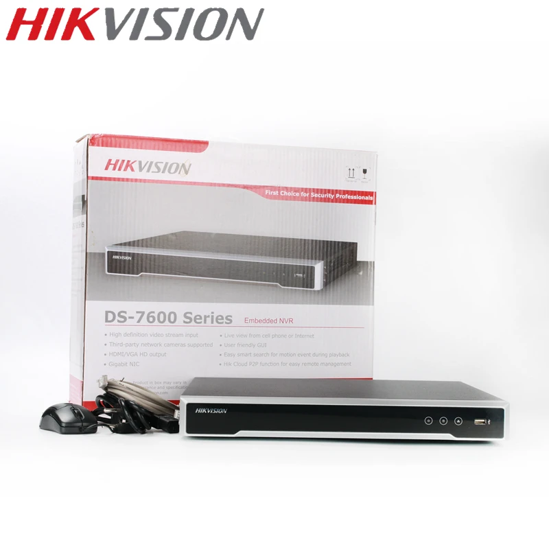 Встроенный 4K NVR HIKVISION международная версия для ip камер 8 каналов Мп поддержка ONVIF Hik
