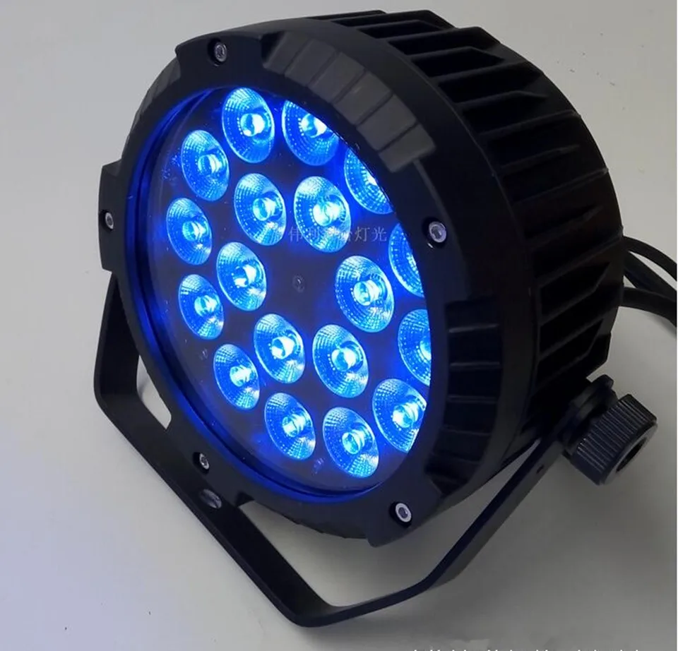 IP65 Водонепроницаемый 18x18 Вт Светодиодный светильник RGBWA UV 6в1 светодиодный Par DMX512 контроль профессионального сценического DJ оборудования диско светильник s