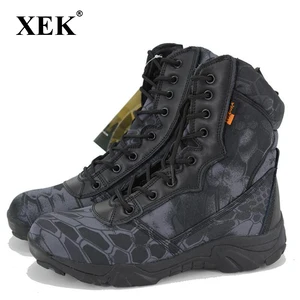 Мужские военные тактические ботинки XEK, осенне-зимняя водонепроницаемая рабочая обувь для пустыни, боевые ботильоны wyq08