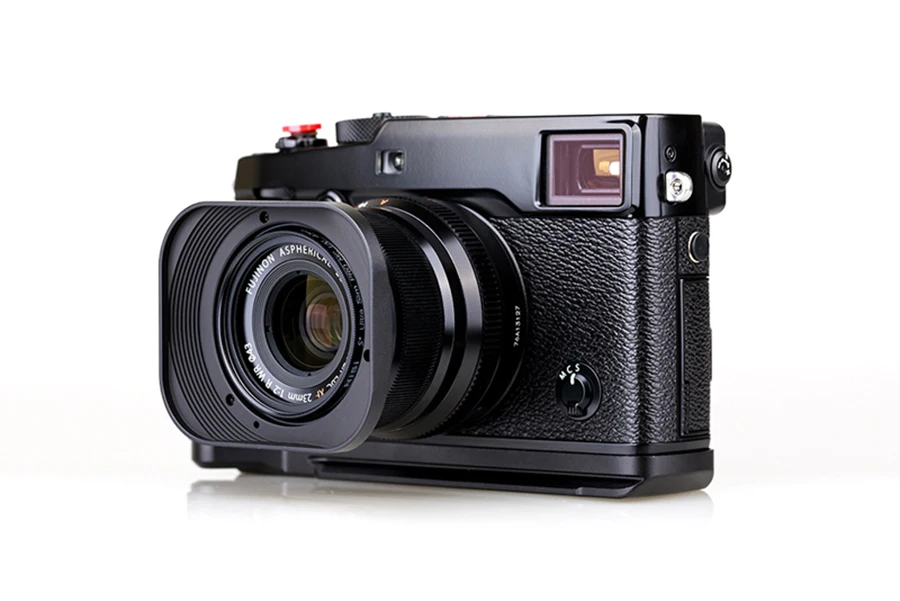 Квадратная бленда из алюминиевого сплава CNC с крышкой для объектива Fuji FUJINON XF 35