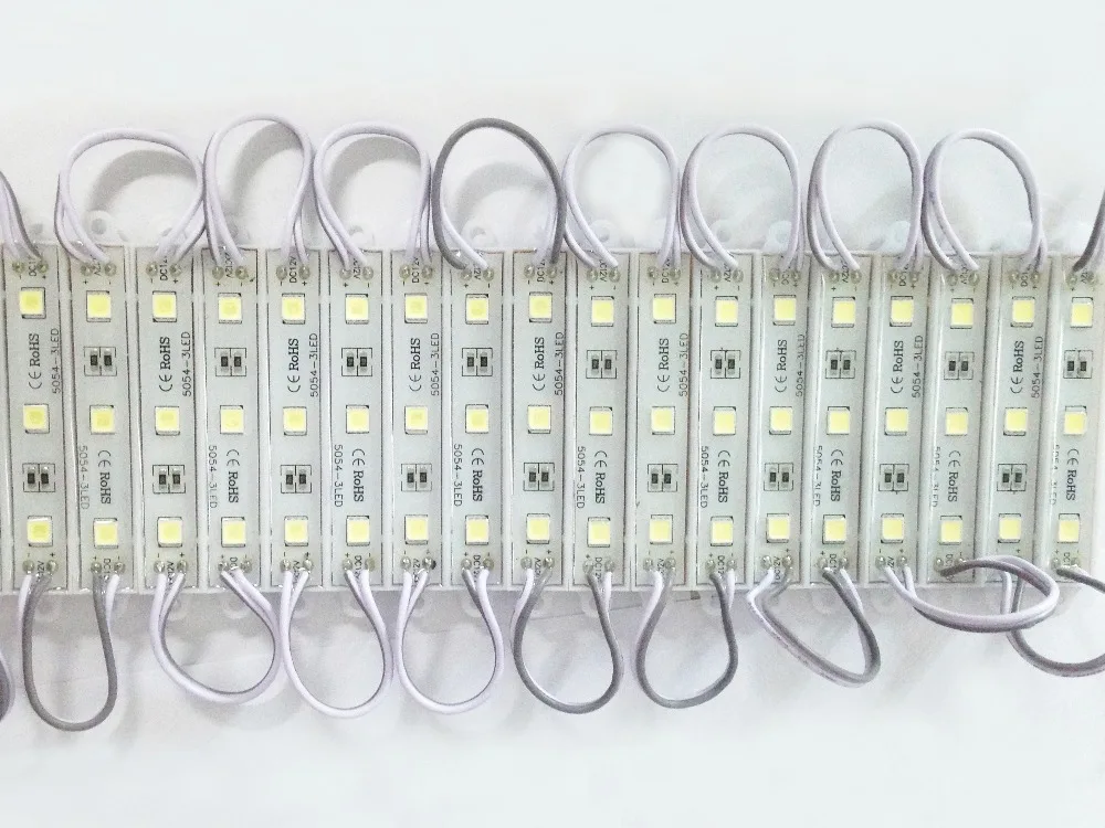 SMD5054 светодиодный модуль ярче чем 5050 LED для вывесок букв рекламы 12 в пост. Тока 0 72