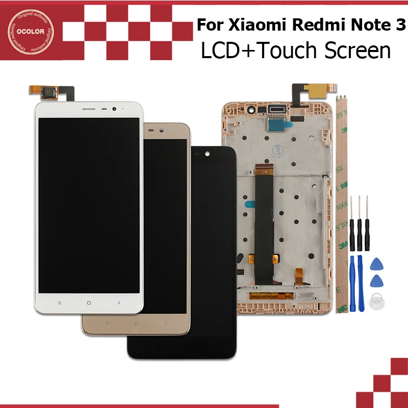 1920x1080 FHD для Xiaomi Redmi Note 3 ЖК-дисплей сенсорный экран с рамкой дигитайзер сборка +