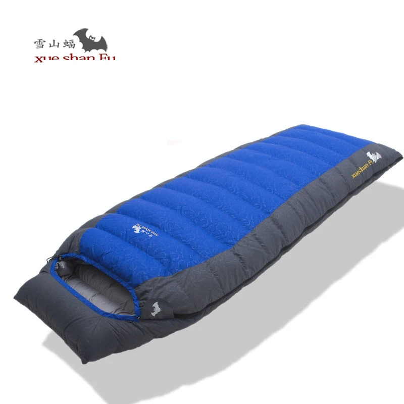 Xueshanfu Duck Down 600G/800G/1000G Одиночный спальный мешок Uyku Tulumu Slaapzak Sac De Couchage