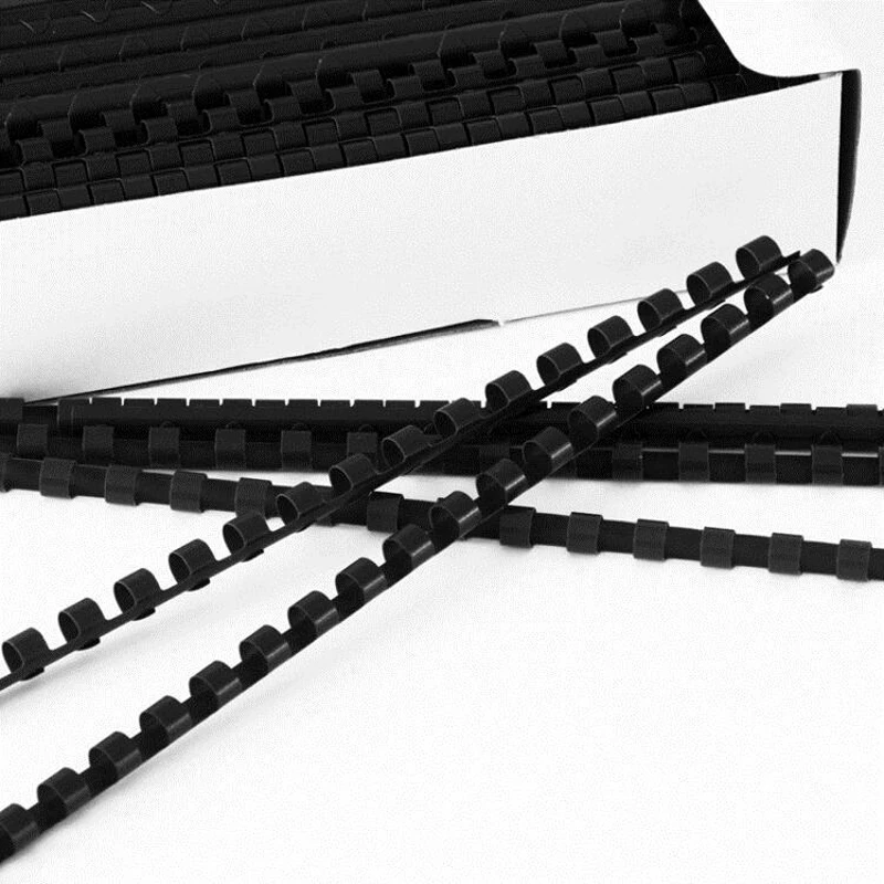 

Black Plastic Comb Binding Spines ,21-ring Comb-binding A4 Paper Use (Pack of 100 Combs)
