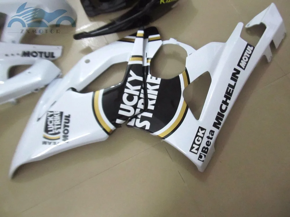 Free Custom Fairing kits for SUZUKI 2005 2006 GSX R1000 ABS motorcycle sport fairings set 05 06 GSXR1000 K5 white Lucky Strike | Автомобили