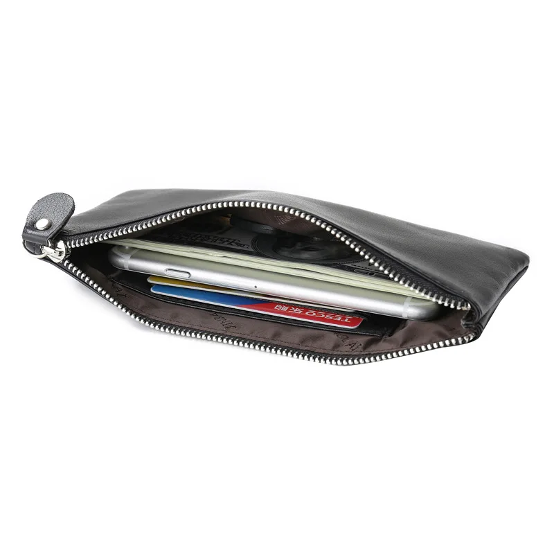 JINBAOLAI Brand Genuine Leather Coin Purses Wallets Women Men Zipper Bag Wallet Pouch Purse for Gift | Багаж и сумки