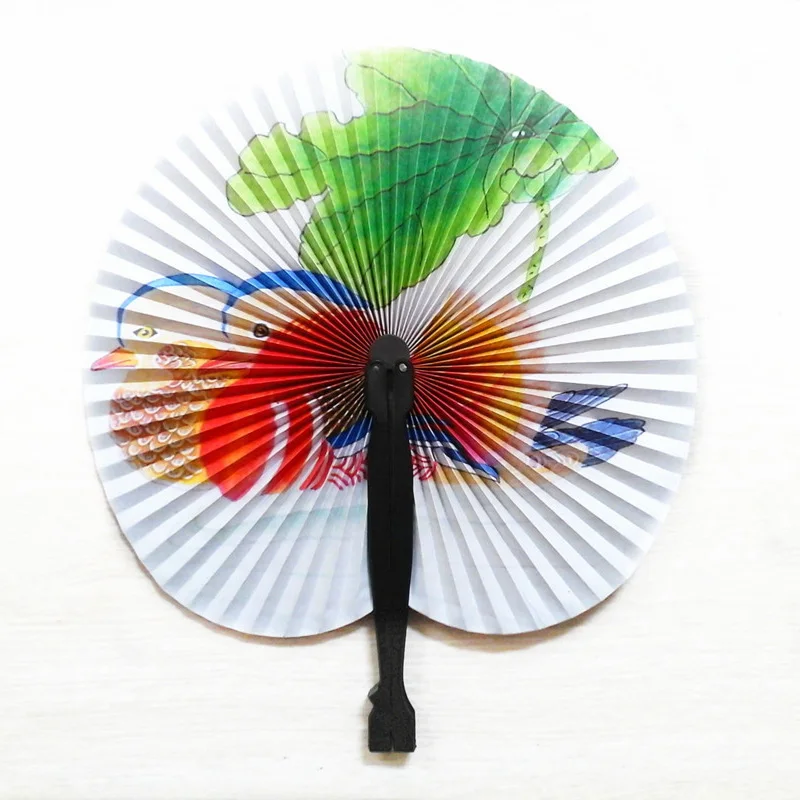 2 шт. складной Ручной Веер в китайском стиле с цветочным принтом вечерние