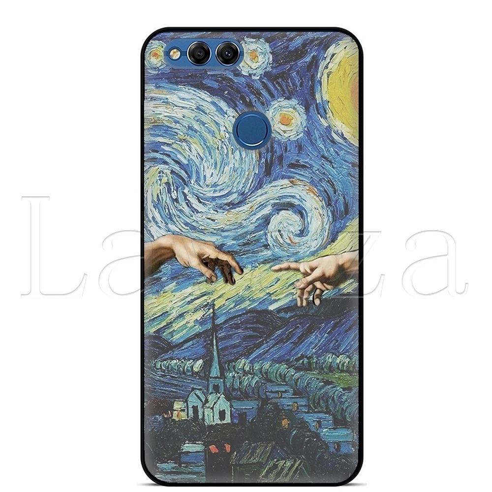 8 Тонкий чехол Lavaza Ван Гог Звездная ночь для huawei P8 P9 P10 P20 P30 Y6 Y7 Y9 Lite Pro P Smart Nova 2i 3i Mini - Цвет: 8