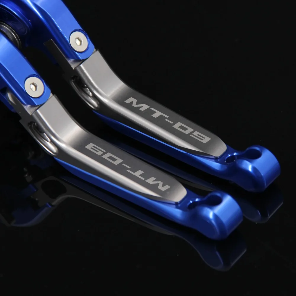RiderJacky LOGO "MT-09" Motorcycle CNC Brake Clutch Levers For Yamaha MT-09 Tracer 2015-2018 2017 Adjustable Extendable Foldable |