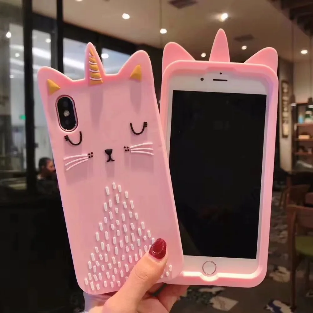 3D Cartoon Cute Crown Cat Soft Silicone Back Cover For iPhone 5 5s SE 5C 6 6s X XR Xs Max 7 8 Plus Phone Cases Coque Fundas Capa |