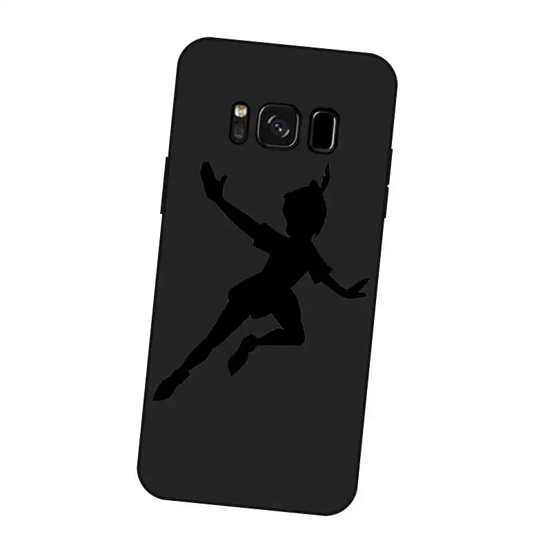 P164 в стиле Питер Пэн Черный силиконовый чехол Обложка для samsung Galaxy S5 S6 S7 S8 S9 S10 5G S10E