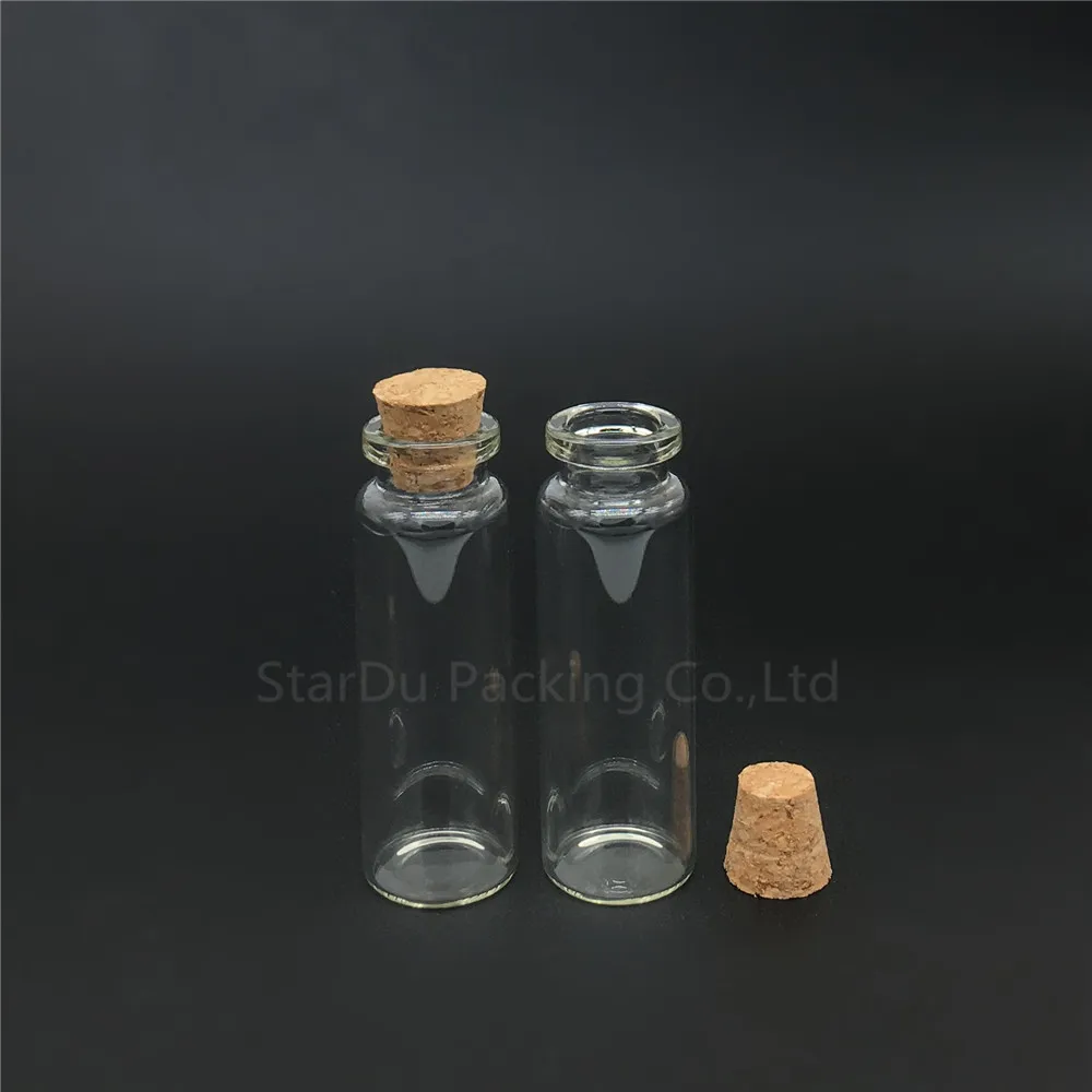 48pcs 15ml Small Cute Mini Cork Stopper Glass Bottles Vials Jars Containers 15cc Wishing Bottle With | Красота и здоровье
