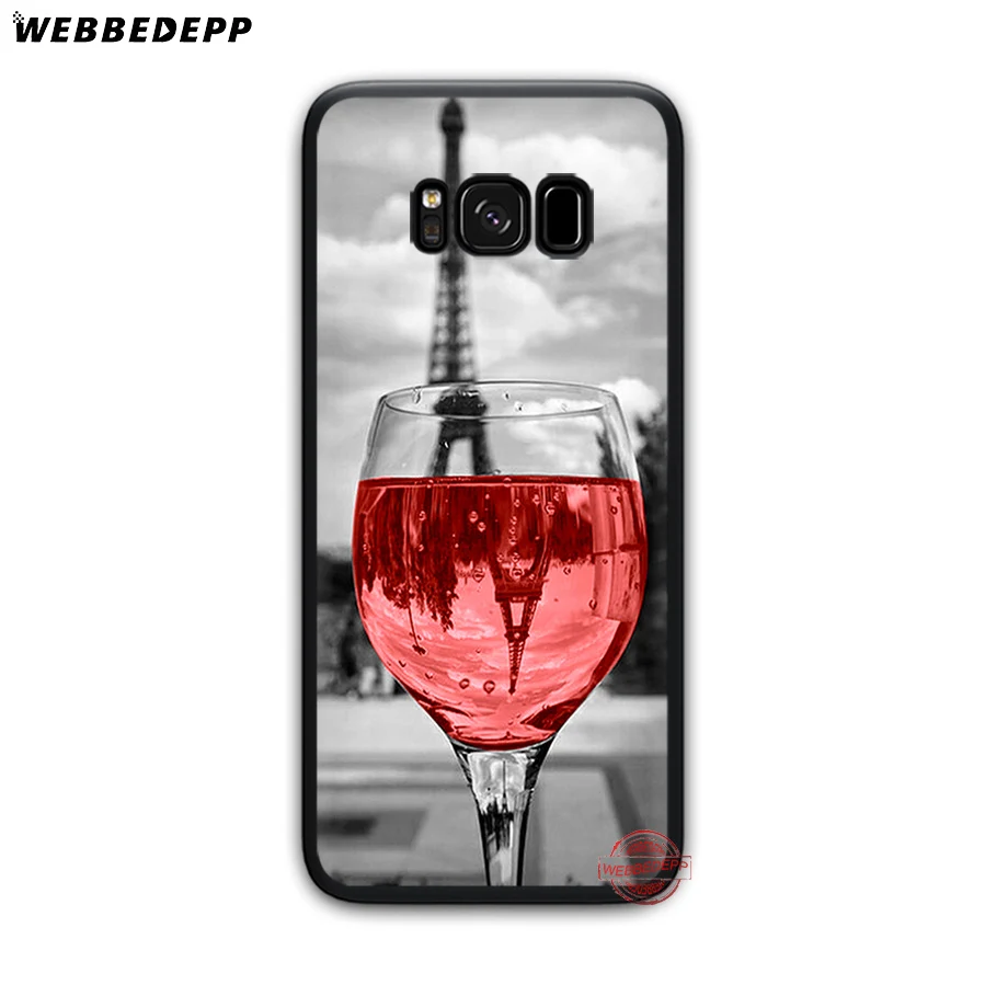 WEBBEDEPP The Eiffel Tower Paris love Soft TPU Case for Samsung A3 A5 A6 A7 A8 A9 S6 S7 Edge S8 S9 S10e J6 Plus Note 8 9 | Мобильные