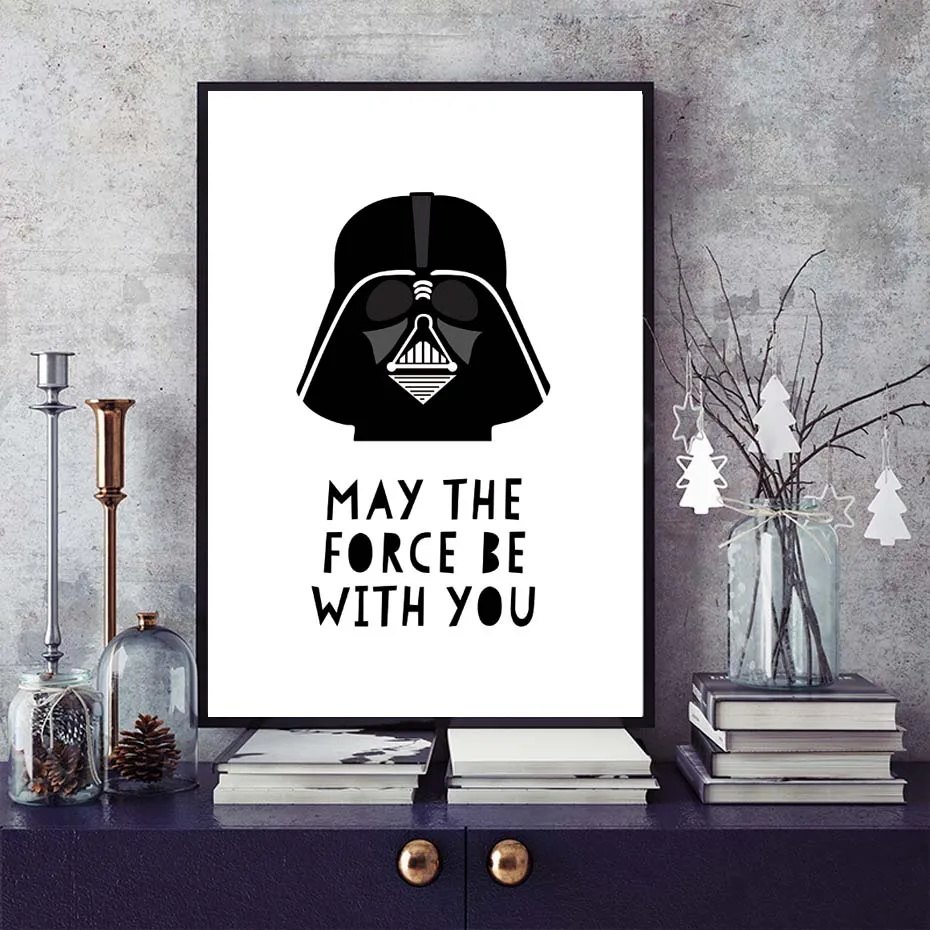 A4 мультфильм холсте Star Wars storm Холст Картина wall art для детской комнаты декора