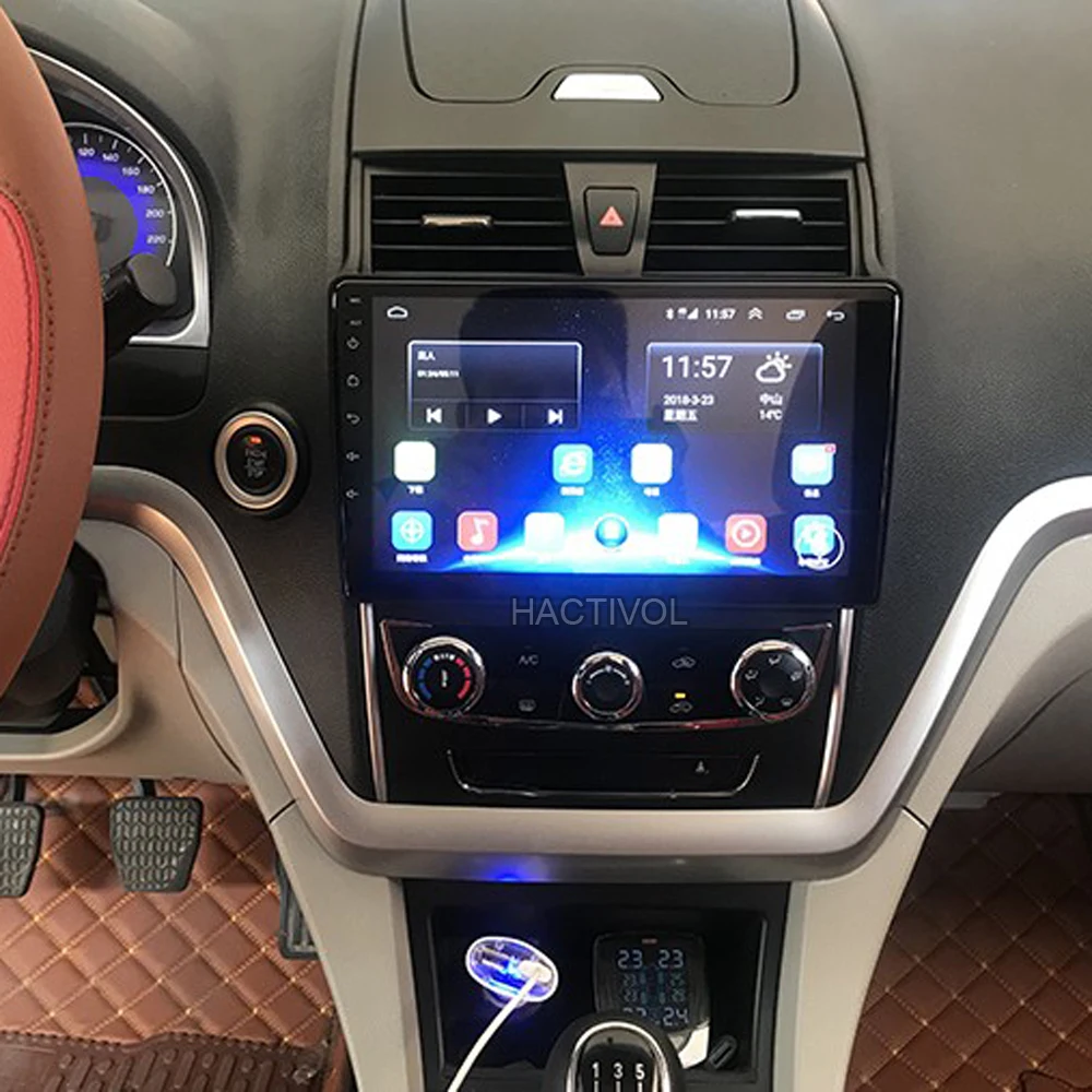 HACTIVOL " четырехъядерный автомобильный радиоприемник для Geely Emgrand EC7- android 7,0 автомобильный DVD gps navi видео плеер с 1 Гб ram 16 Гб rom