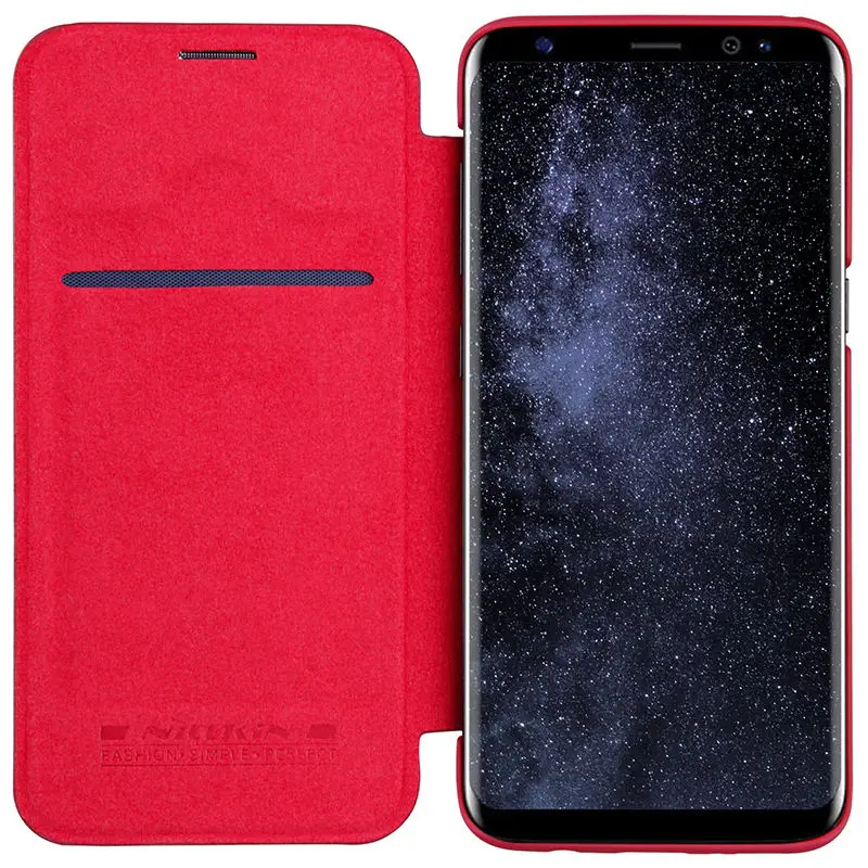 NILLKIN откидная крышка для Samsung Galaxy S8 кожаный чехол ультра тонкий телефон сумка 5.8