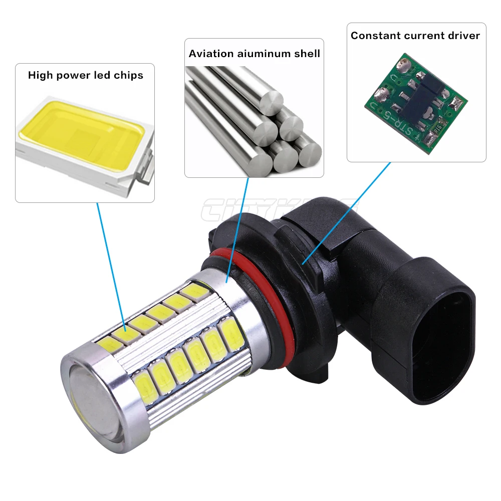 4 шт. HB4 HB3 9005 9006 светодиодный 33smd 5730 5630 h11 h7 туман светильник головной внешний