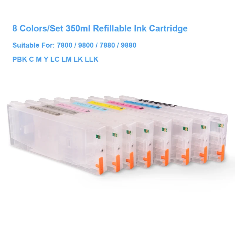 8 цветов/комплект картридж для принтера Epson Stylus Pro 7800 9800 7880 9880|cartridge inkjet|cartridge