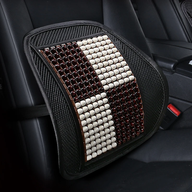 

Car Seat Waist Cushion Office Chair Massage Back Lumbar Support Mesh Cushion Pad Black Mesh Back Lumbar Cushion for Car Driver