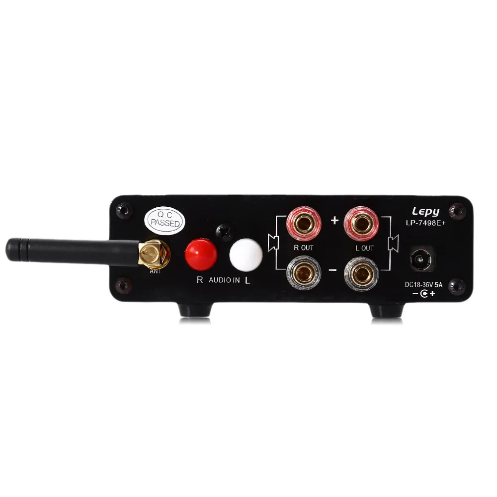 Оригинальный Lepy 7498E плюс Bluetooth Hi Fi класс D стерео 4 канала Супер бас аудио усилитель