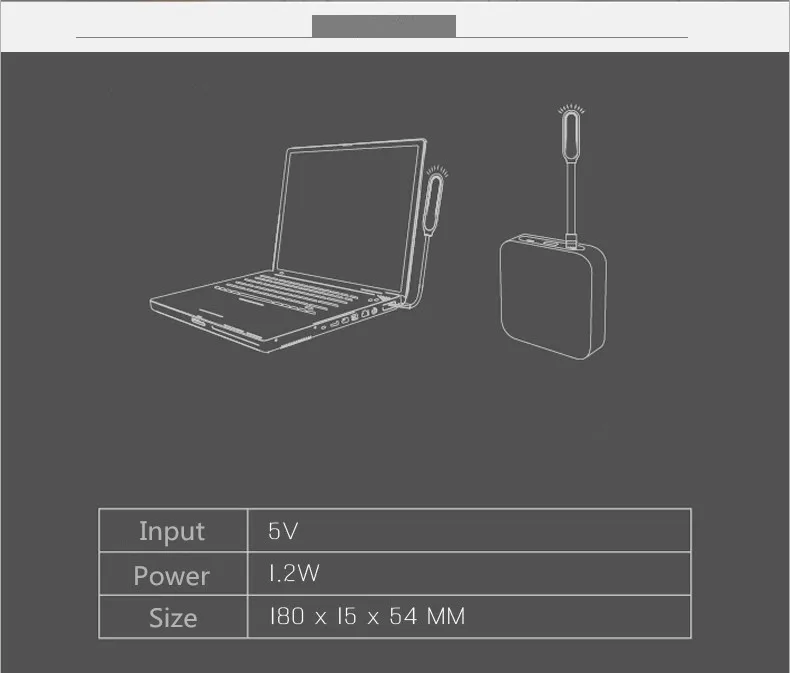 Маленький гибкий USB светодиодный светильник Настольная лампа гаджеты usb ручная