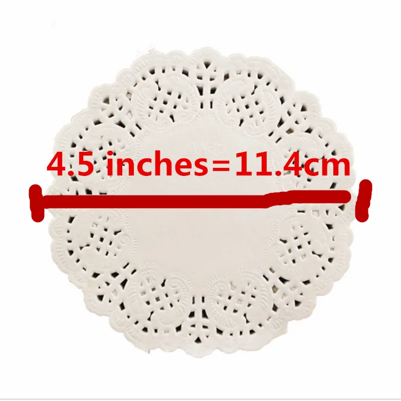 

1000pcs/pack 4.5inches =11.4mm Vintage napkin Hollowed Lace Paper mat Doilies Crafts DIY Scrapbooking/Wedding Decoration