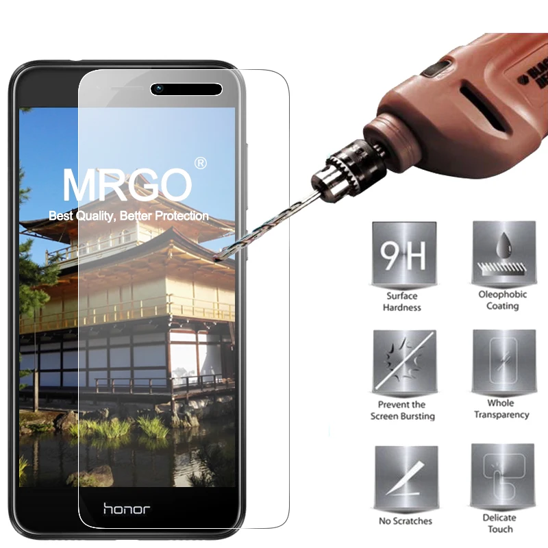 Для huawei Honor 8 Lite закаленное стекло MRGO на телефон 9H 2.5D Защитное стекло для huawei Honor 8 Lite Защитное стекло для экрана
