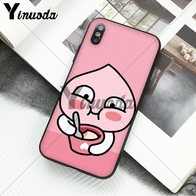 Yinuoda Корейский мультфильм Забавный друг какао чехол для телефона для iPhone 8 7 6 6S Plus X XS MAX 5 5S SE XR 11 11pro 11promax