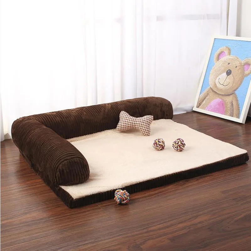 Large Dog Bed Sofa Dog Cat Pet Cushion For Big Dogs Washable Nest Cat Teddy Puppy Mat Kennel Pet House