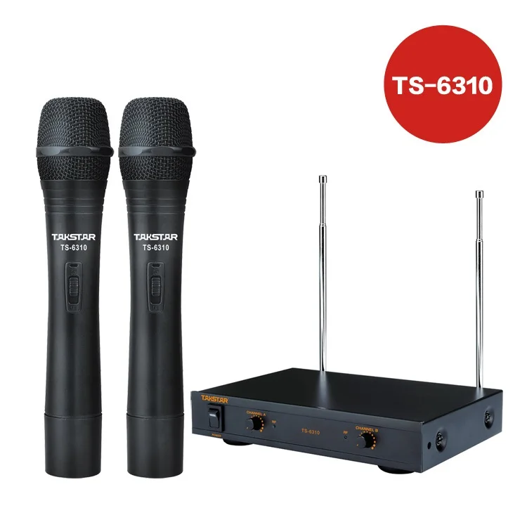 Takstar TS-6310 ручной беспроводной VHF микрофон системы для домашнего хозяйства и на сцене производительности