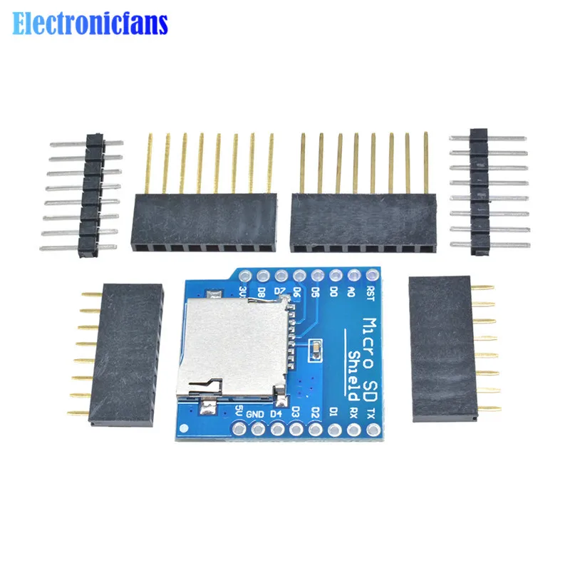 Щит для карты Micro SD WeMos D1 Mini WiFi ESP8266 модуль памяти TF с контактами Arduino|shield card|shield