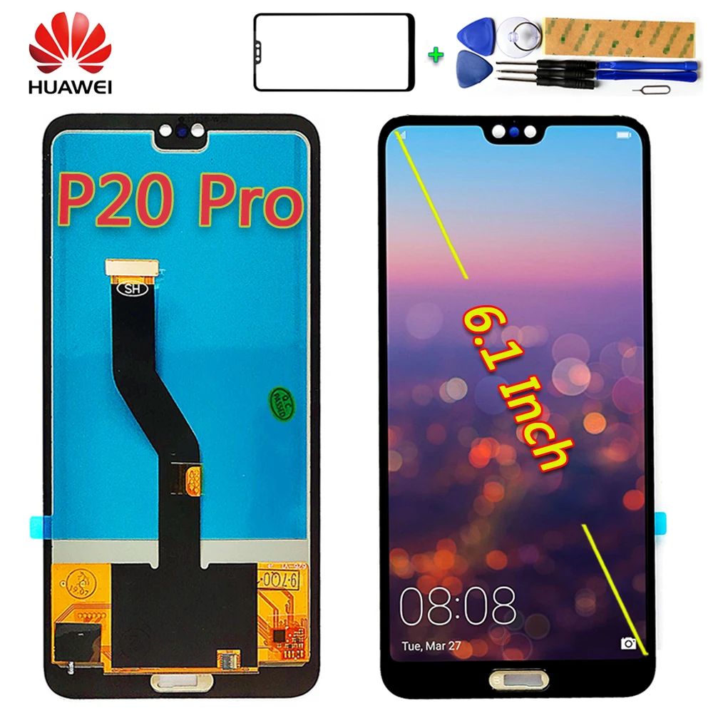 Huawei P20 Pro ЖК дисплей 6 1 дюймов сенсорный экран 2240*1080 дигитайзер в сборе для p20 pro CLT