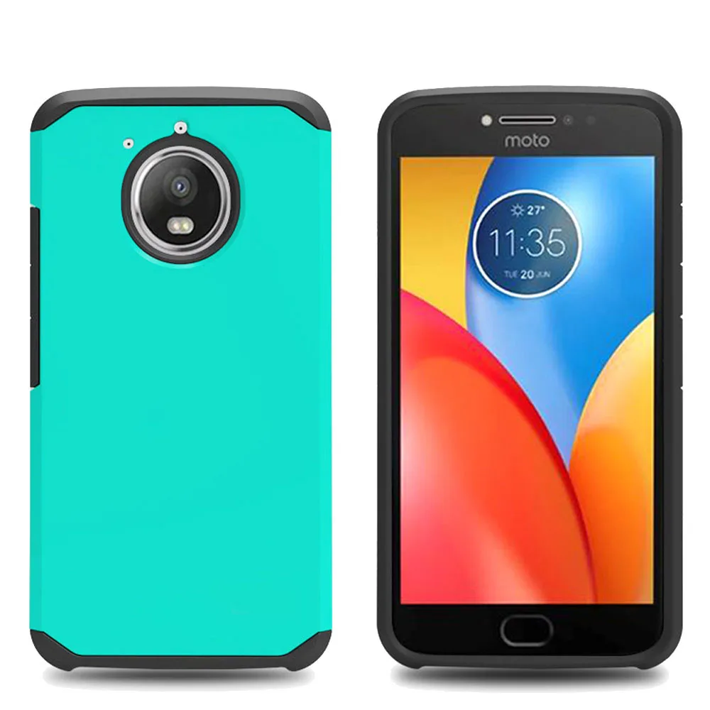 Двухслойный армированный чехол из ТПУ и поликарбоната для Moto E4 Plus ударопрочный