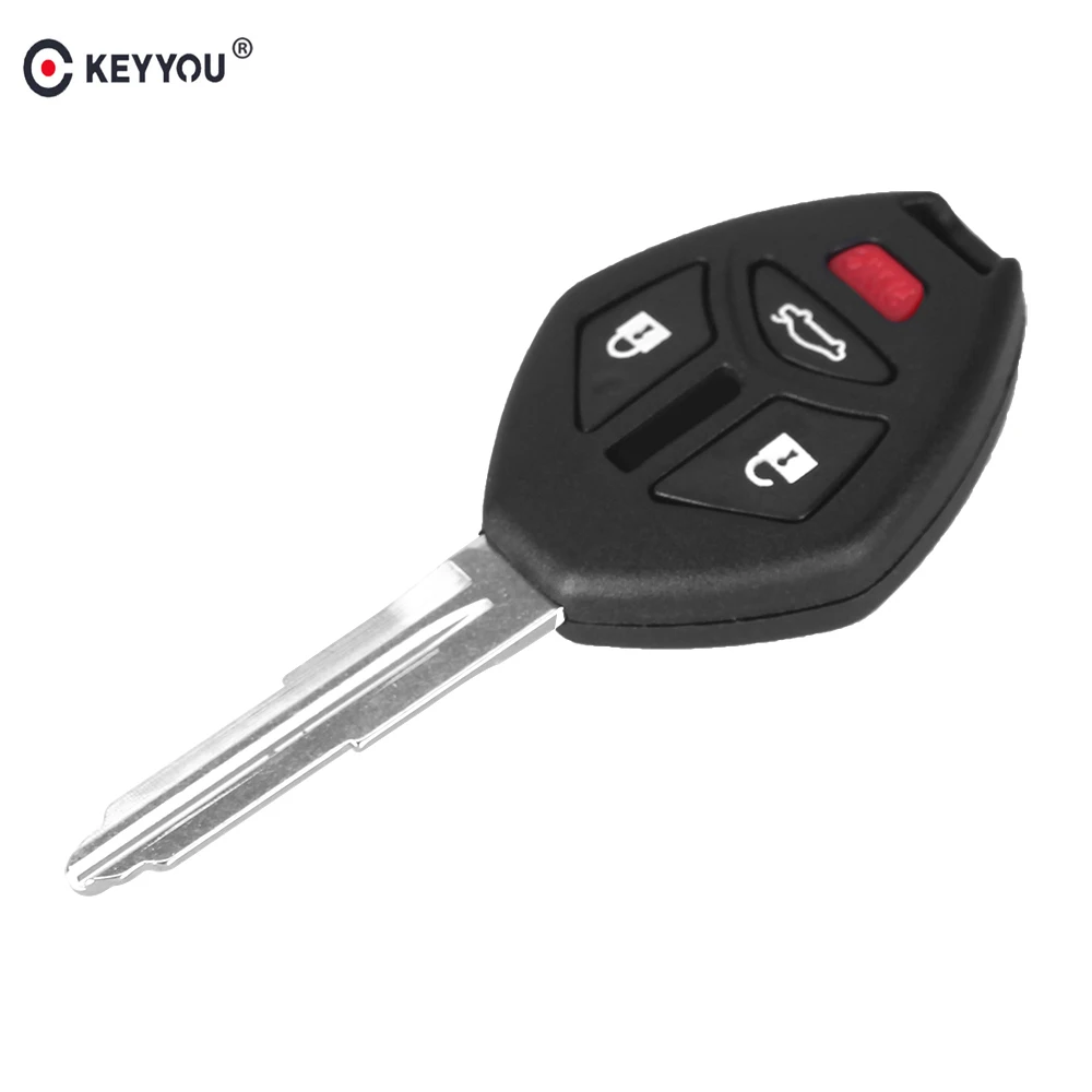 

KEYYOU 10 pcs/lot 3 Buttons Remote Key Shell Fob For Mitsubishi Endeavor Outlander 2016 Car Key Case Cover