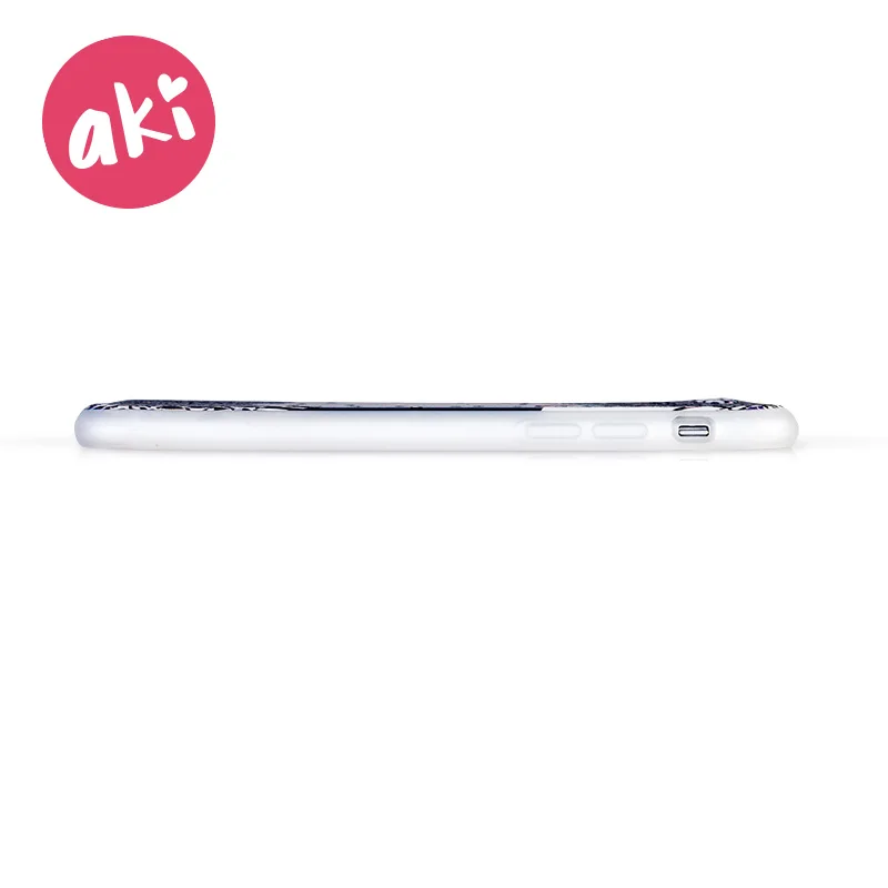 AKI 3D мягкий рельеф ТПУ чехол для телефона iPhone 8 7 Plus лиса и лес телефонные чехлы iphone