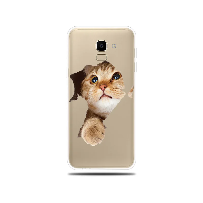 Милая собачка кошка с рисунком силиконовый чехол для телефона samsung Galaxy J1 мини J2 Pro