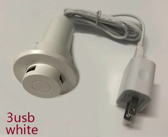 Черный Серебряный Белый Пуш-ап USB для зарядки телефона скрытый встроенный офисный стол массажное кресло диван-кровать - Цвет: 5