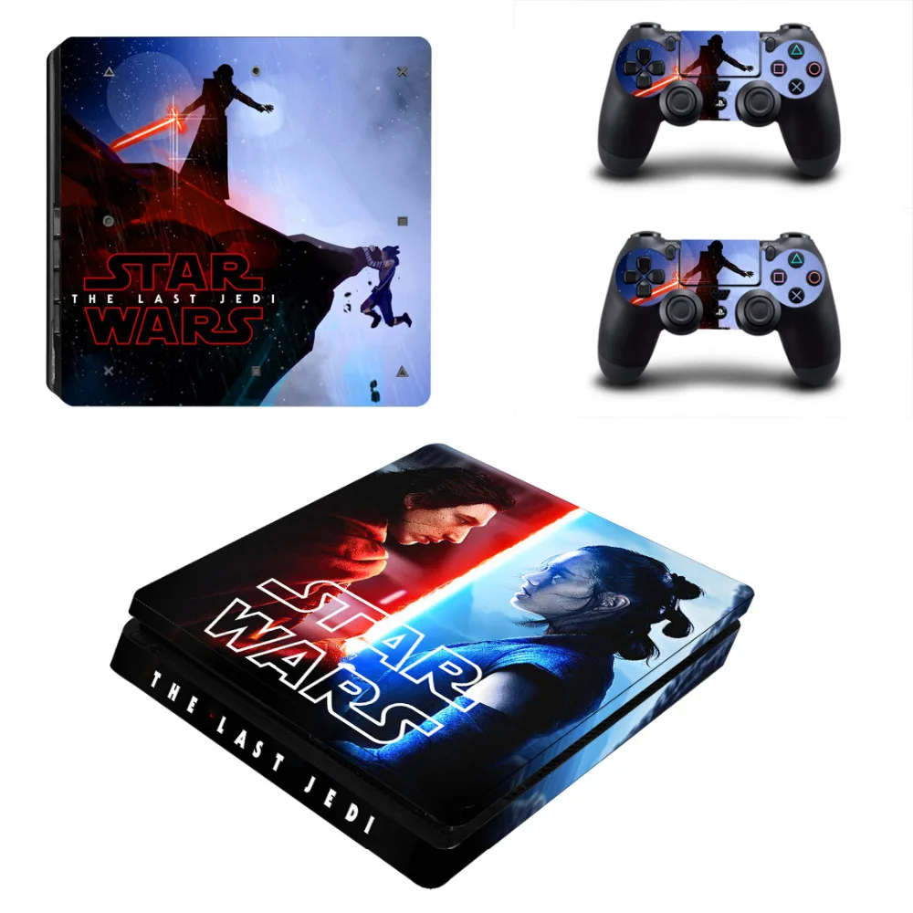 Звездные войны последний джедай PS4 тонкий стикер кожи для sony playstation 4 консоли и 2 контроллеров PS4 тонкий стикер кожи наклейка