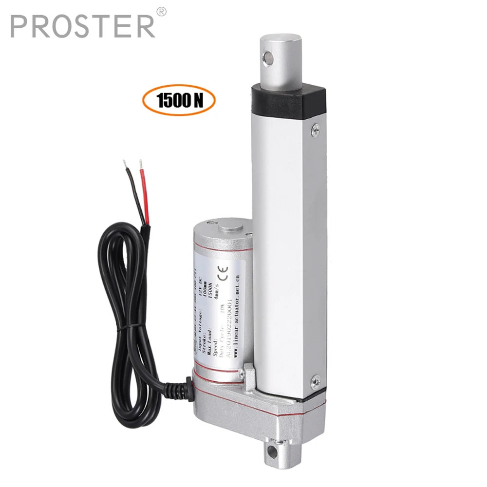 Proster электрический линейный привод 100 мм ход мотор контроллер dc 12 В 24 1500N двигатель