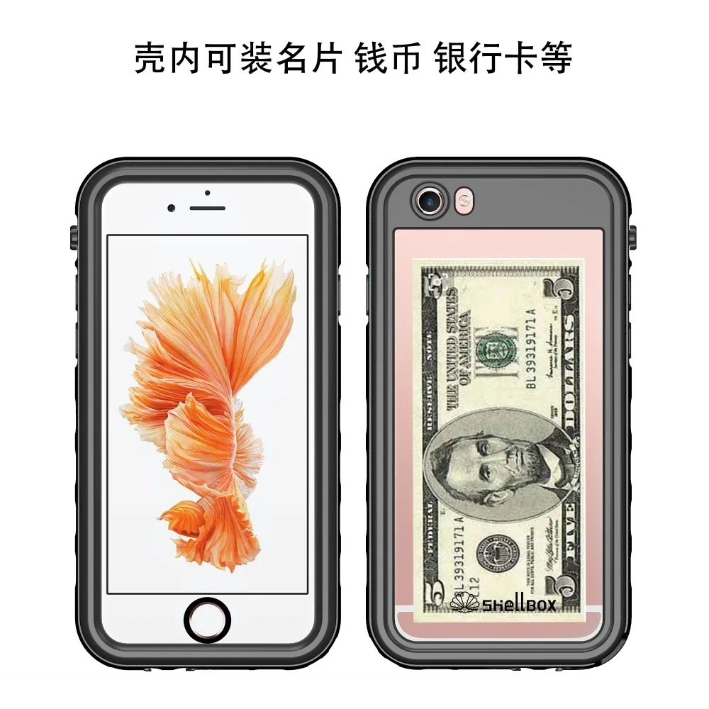 Новый прозрачный водонепроницаемый чехол для IPhone 6 Plus серии Dot IP68 Подводный ПК +
