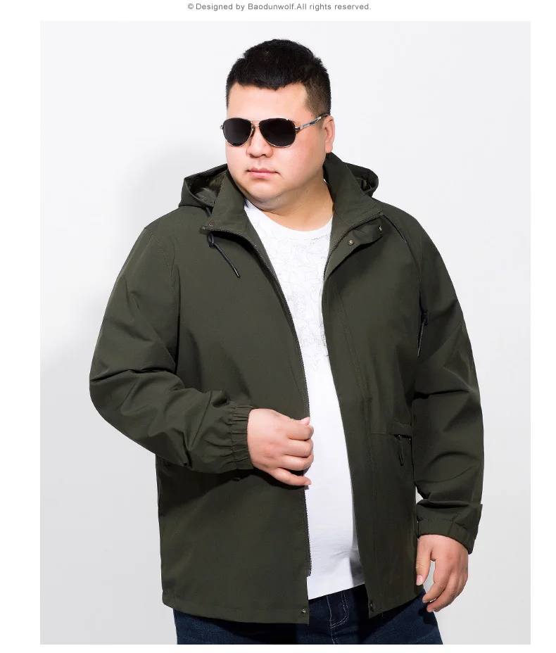 Мужская демисезонная куртка и пальто Повседневная Верхняя одежда 10XL 8XL 6XL